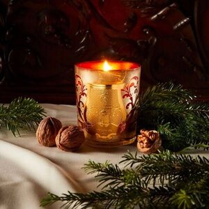 CIRE TRUDON Bayonne Gold Empty Candle Holder Glass Box 9.5 oz Size